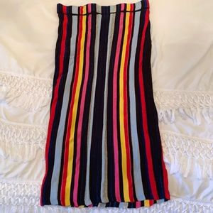 Rachel Roy rainbow striped pencil skirt